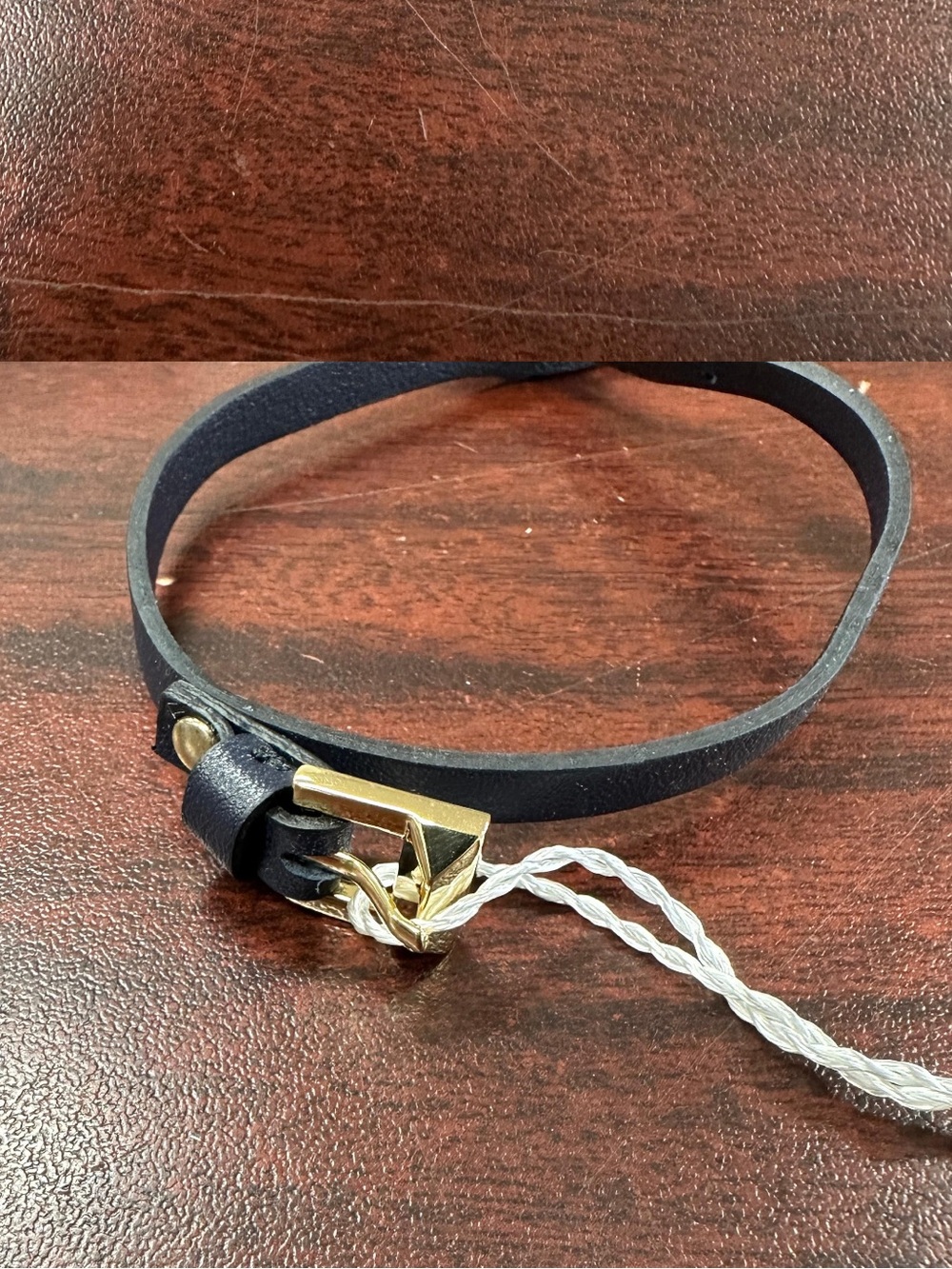 Max mara Leather Tag Accessory Black Straps